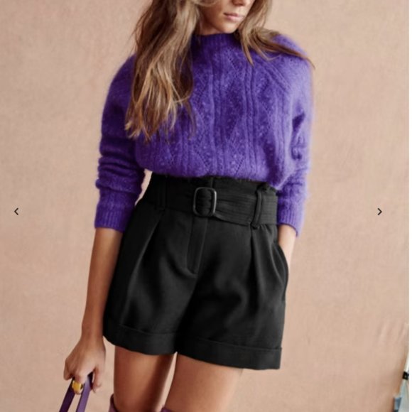 Sezane Rome Shorts - Black size 34 - Picture 1 of 10